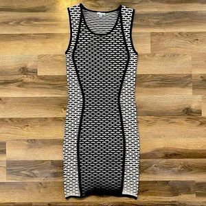 Intermix Designer Dress (Color: Black/White)(Size: M)